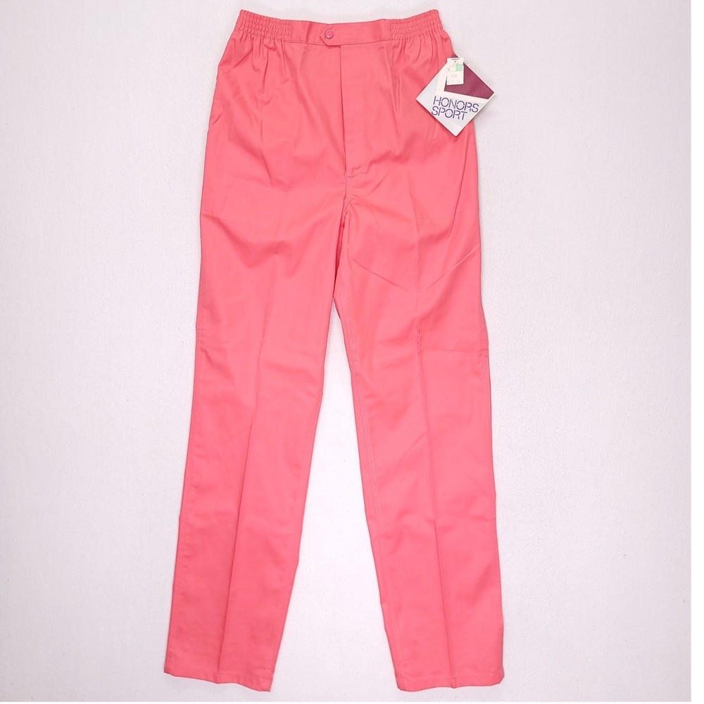 Vintage Target Honors Sport Coral Pink High Waist Elastic Pants Womens Medium